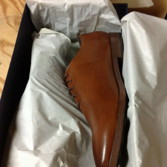 Cole Haan Men\'s Jefferson Grand British Tan Leather Oxford Dress Shoes 11.5M NIB main image 6